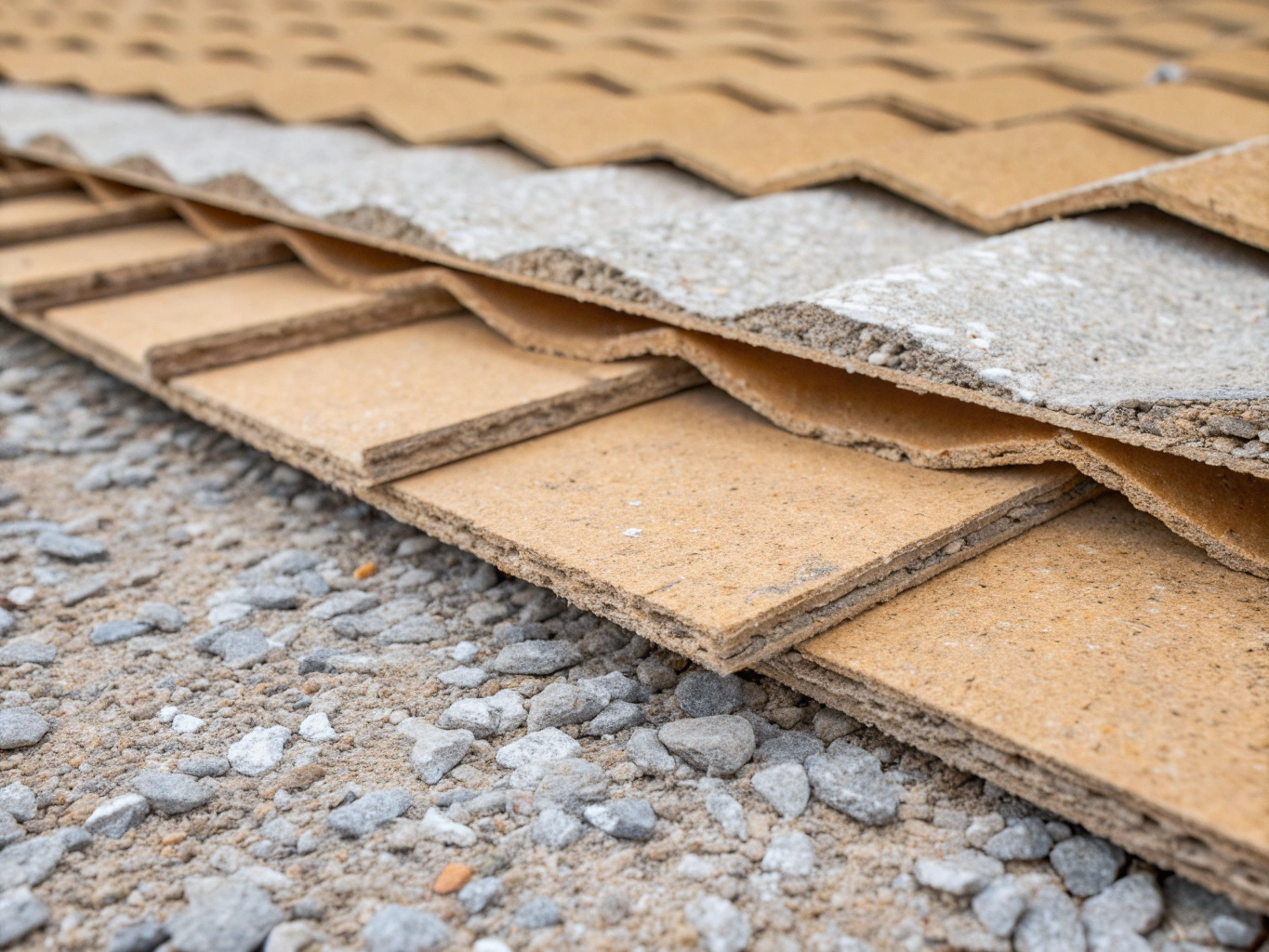Close up texture of corrugated board packaging